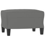 vidaXL Ensemble de canapés 3 Pièces coussins gris foncé tissu microfibre