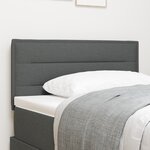 Tête de lit vidaXL Design Lignes Gris Foncé 80 cm Tissu