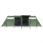 vidaXL Tente familiale tunnel 8 personnes vert imperméable