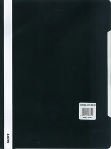 Lot de 25 chemise à lamelle Standard A4 PVC Noir LEITZ