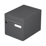 Boîte aux lettres cubysm 1 porte gris anthracite ral 7016m
