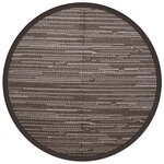 vidaXL Tapis d'extérieur marron Ø120 cm PP
