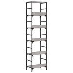vidaXL Bibliothèque sonoma gris 50x33x188 5 cm bois d'ingénierie