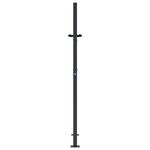 vidaXL Portail de jardin anthracite 105x130 cm acier design de bambou