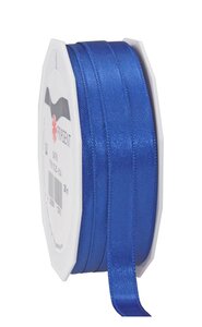 Satin double face 25-m-rouleau 10 mm bleu roi