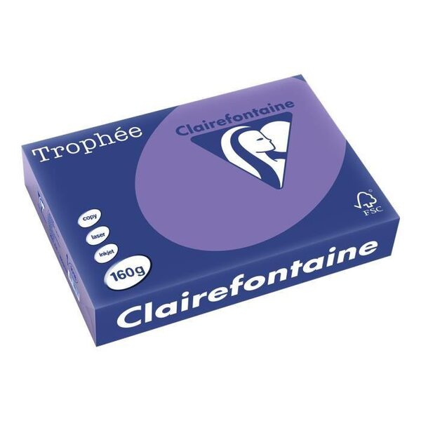 Ramette 250 Feuilles Papier 160g A4 210x297 mm Certifié FSC violine TROPHÉE