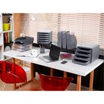 Corbeille À Courrier Ecotray Office - Gris Transparent - X 10 - Exacompta