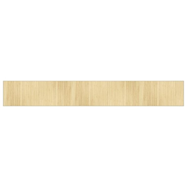 vidaXL Tapis rectangulaire naturel clair 70x500 cm bambou