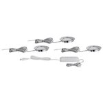 Kit spot LED encastré 3X5 6W acier brossé