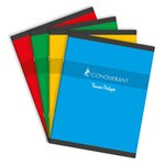 Cahier de TP 17x22cm 64p 70g/90g Grands Carreaux/Uni Blanc Coloris aléatoires CONQUÉRANT