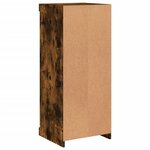 vidaXL Buffet avec lumières LED chêne fumé 41x37x100 cm