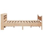 vidaXL Cadre de lit avec tête de lit 150x200 cm bois de pin massif