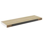 vidaXL Étagère flottante murale chêne et blanc 80x23 5x3 8 cm MDF