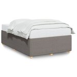 vidaXL Cadre de lit taupe 120x190 cm tissu
