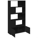 vidaXL Bibliothèque noir 100x36x189 cm bois d'ingénierie