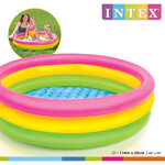 Intex Piscine gonflable Sunset 3 anneaux 114x25 cm