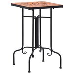 vidaXL Table de bistro mosaïque Terre cuite Céramique