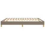 vidaXL Cadre de lit Taupe 180x200 cm Tissu