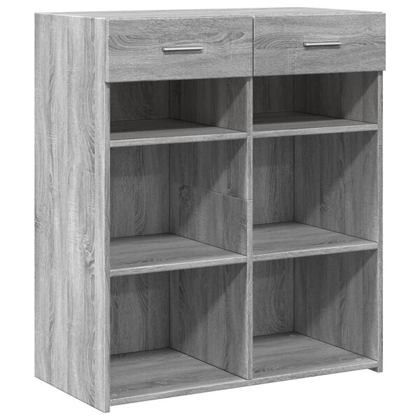 vidaXL Buffet sonoma gris 80x42 5x93 cm bois d'ingénierie