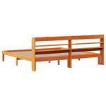 vidaXL Cadre de lit sans matelas cire marron 180x200cm bois pin massif