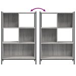 vidaXL Bibliothèque sonoma gris 72x28x109 cm bois d'ingénierie
