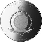 Pièce de monnaie en Argent 5 Dollars g 62.2 (2 oz) Millésime 2024 Phoenicia PHOENICIA