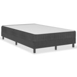 vidaXL Sommier tapissier Gris Tissu 120 x 200 cm