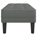 Banc vidaXL Gris Foncé 113x57x39 cm Tissu