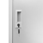 vidaXL Armoire à casiers Gris clair 90x45x92 5 cm Acier