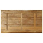 vidaXL Dessus de table bord vivant 100x60x3 8 cm bois de manguier brut