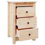 vidaXL Tables de chevet 2 Pièces 40x35x61 5 cm Bois de pin massif