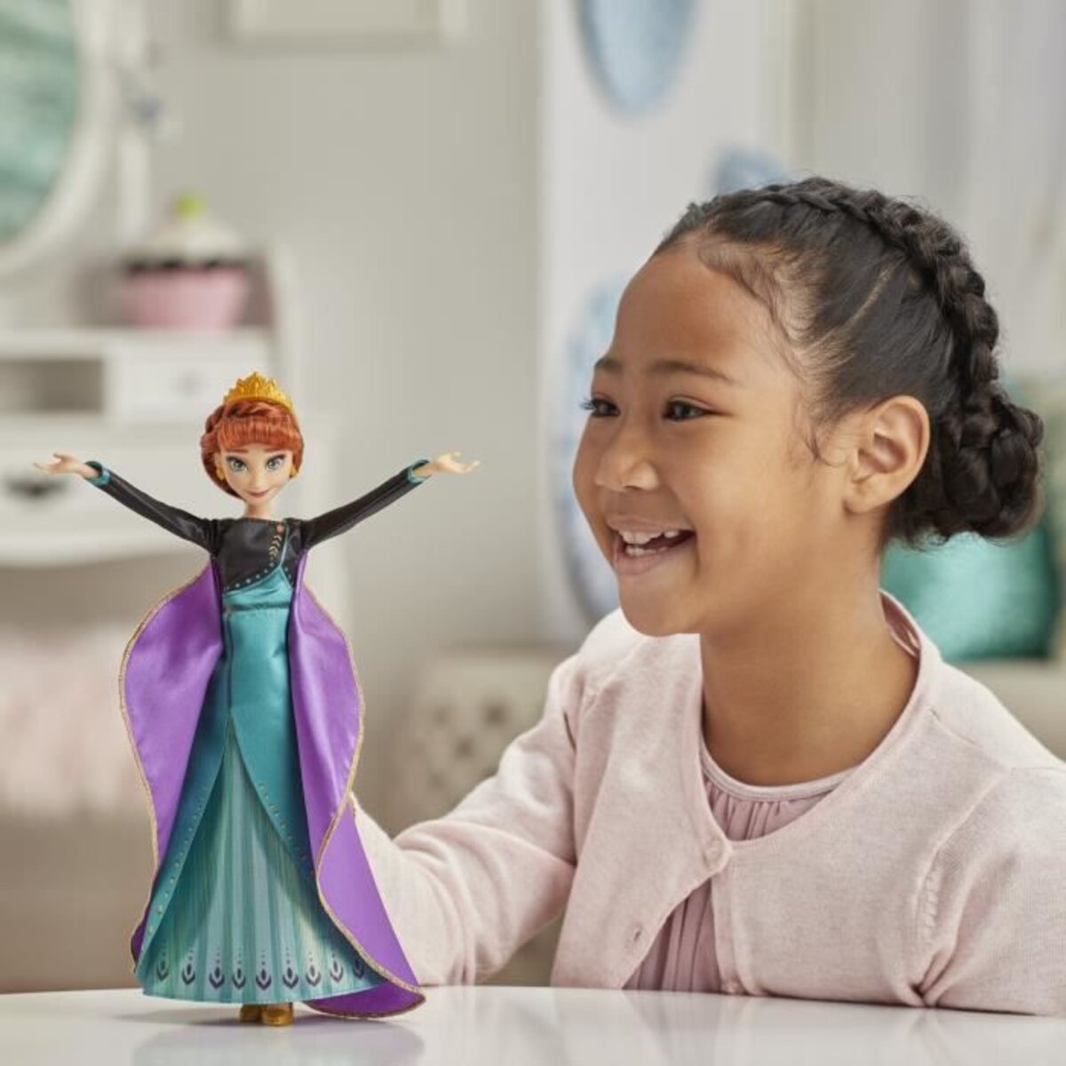 Disney la reine des neiges 2 – poupée princesse disney anna robe lumineuse  - 26 cm - La Poste