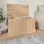 vidaXL Boîte de rangement chêne sonoma 70x40x38 cm bois d'ingénierie