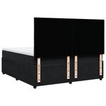vidaXL Sommier à lattes de lit avec matelas Noir 180x200 cm Velours