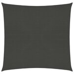 vidaXL Voile d'ombrage 160 g/m² Anthracite 4 5x4 5 m PEHD