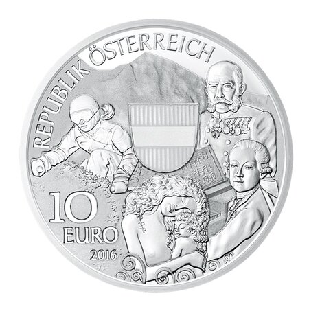 Pièce de monnaie 10 euro Autriche 2016 argent BE – Autriche