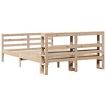 vidaXL Cadre de lit sans matelas 120x190 cm bois de pin massif