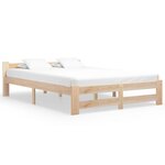 vidaXL Cadre de lit Bois de pin massif 120x200 cm