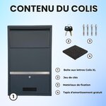 Boîte aux lettres pour colis - ParcelXL® - Boîte à colis - Indépendante - Boîte aux lettres suspendue - XXL - Courr