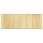 vidaXL Tapis rectangulaire naturel clair 70x200 cm bambou
