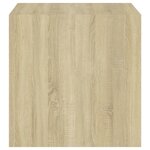 vidaXL Armoires murales 4 Pièces Blanc et chêne Sonoma Bois d’ingénierie