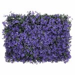  vidaXL Clôture à feuilles artificielles 24 Pièces violet 40x60 cm