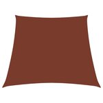 vidaXL Voile de parasol Tissu Oxford trapèze 2/4x3 m Terre cuite