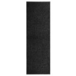 vidaXL Paillasson lavable Noir 60x180 cm