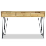 vidaXL Table console 120x35x76 cm Teck massif