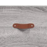 vidaXL Buffet haut Sonoma gris 69 5x34x180 cm Bois d'ingénierie