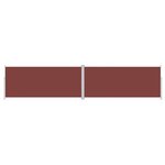vidaXL Auvent latéral rétractable Marron 220x1000 cm