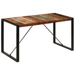 vidaXL Table à manger 140x70x75 cm Bois de récupération massif