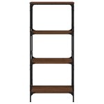 vidaXL Bibliothèque 4 niveaux chêne brun 59x35x132cm bois d'ingénierie