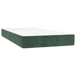 vidaXL Sommier à lattes de lit et matelas Vert foncé 80x200 cm Velours